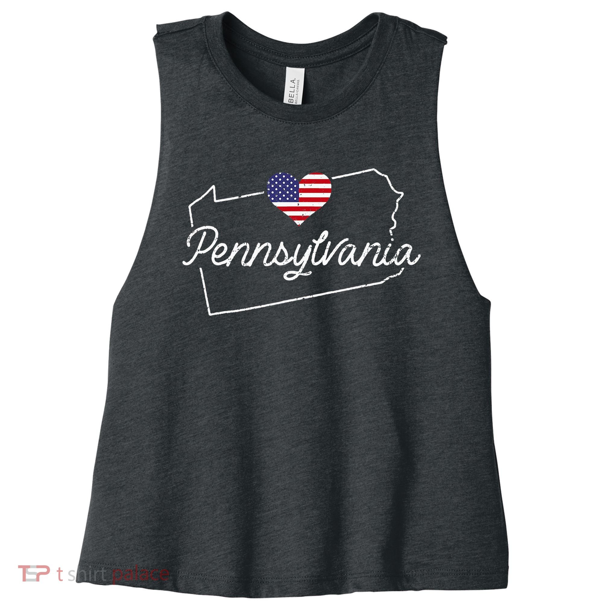 Pennsylvania State Pennsylvania Women's Racerback Cropped Tank