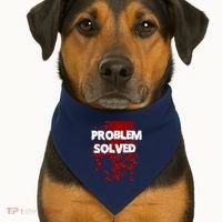 Problem Solved USA-Made Doggie Bandana thumb 1