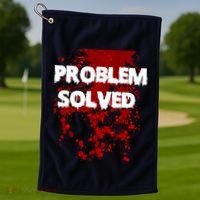 Problem Solved Golf Towel thumb 1