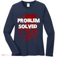 Problem Solved Women's Long Sleeve Shirt thumb 0