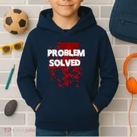 Problem Solved Kids Hoodie thumb 2