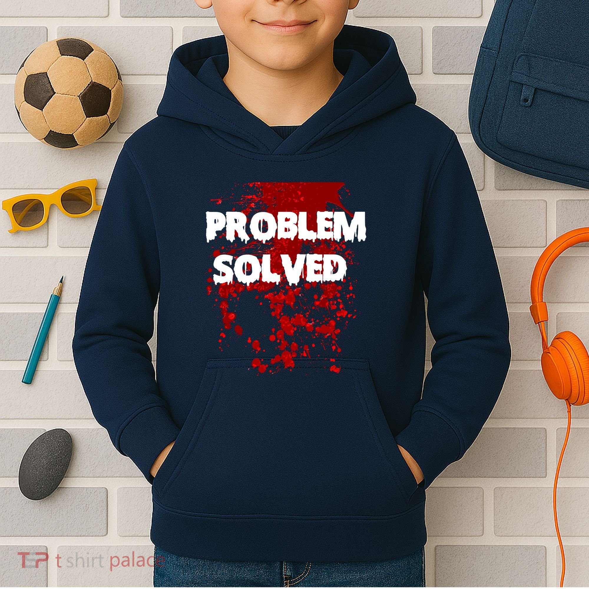 Problem Solved Kids Hoodie