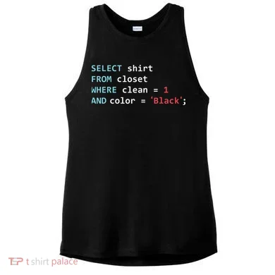 Programmer SQL Query Geek Database Coding Ladies PosiCharge Tri-Blend Wicking Tank
