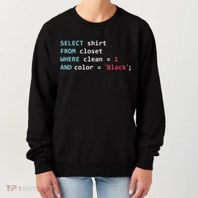Programmer SQL Query Geek Database Coding Women's Sweatshirt