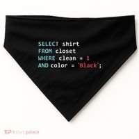 Programmer SQL Query Geek Database Coding USA-Made Doggie Bandana thumb 0