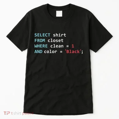 Programmer SQL Query Geek Database Coding Tall T-Shirt