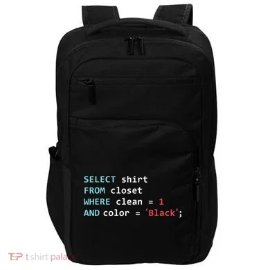 Programmer SQL Query Geek Database Coding Impact Tech Backpack