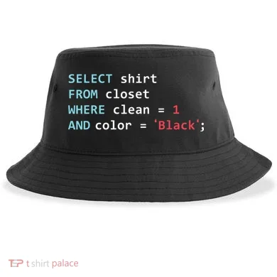 Programmer SQL Query Geek Database Coding Sustainable Bucket Hat