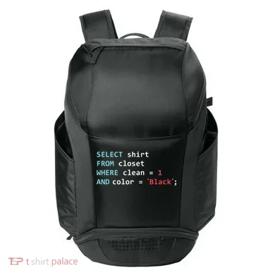 Programmer SQL Query Geek Database Coding Sport-Tek Club Rec Backpack