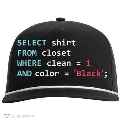 Programmer SQL Query Geek Database Coding Comfort Colors Rope Cap Hat