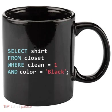 Programmer SQL Query Geek Database Coding 11oz C Handle Ceramic Mug
