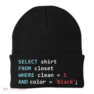 Programmer SQL Query Geek Database Coding Beanie