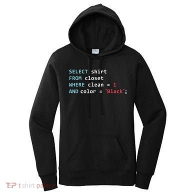 Programmer SQL Query Geek Database Coding Women's Hoodie