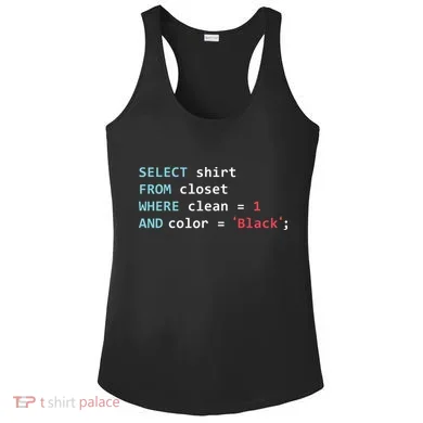 Programmer SQL Query Geek Database Coding Ladies PosiCharge Competitor Racerback Tank