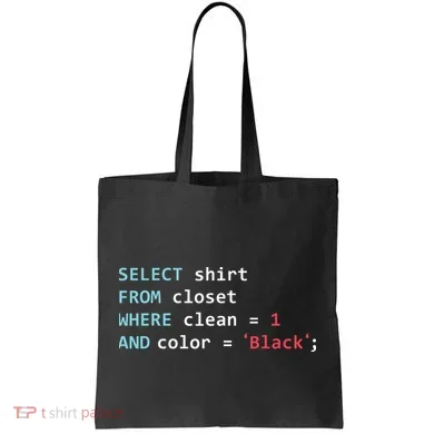 Programmer SQL Query Geek Database Coding Tote Bag