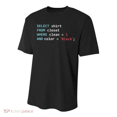 Programmer SQL Query Geek Database Coding Youth Performance Sprint T-Shirt