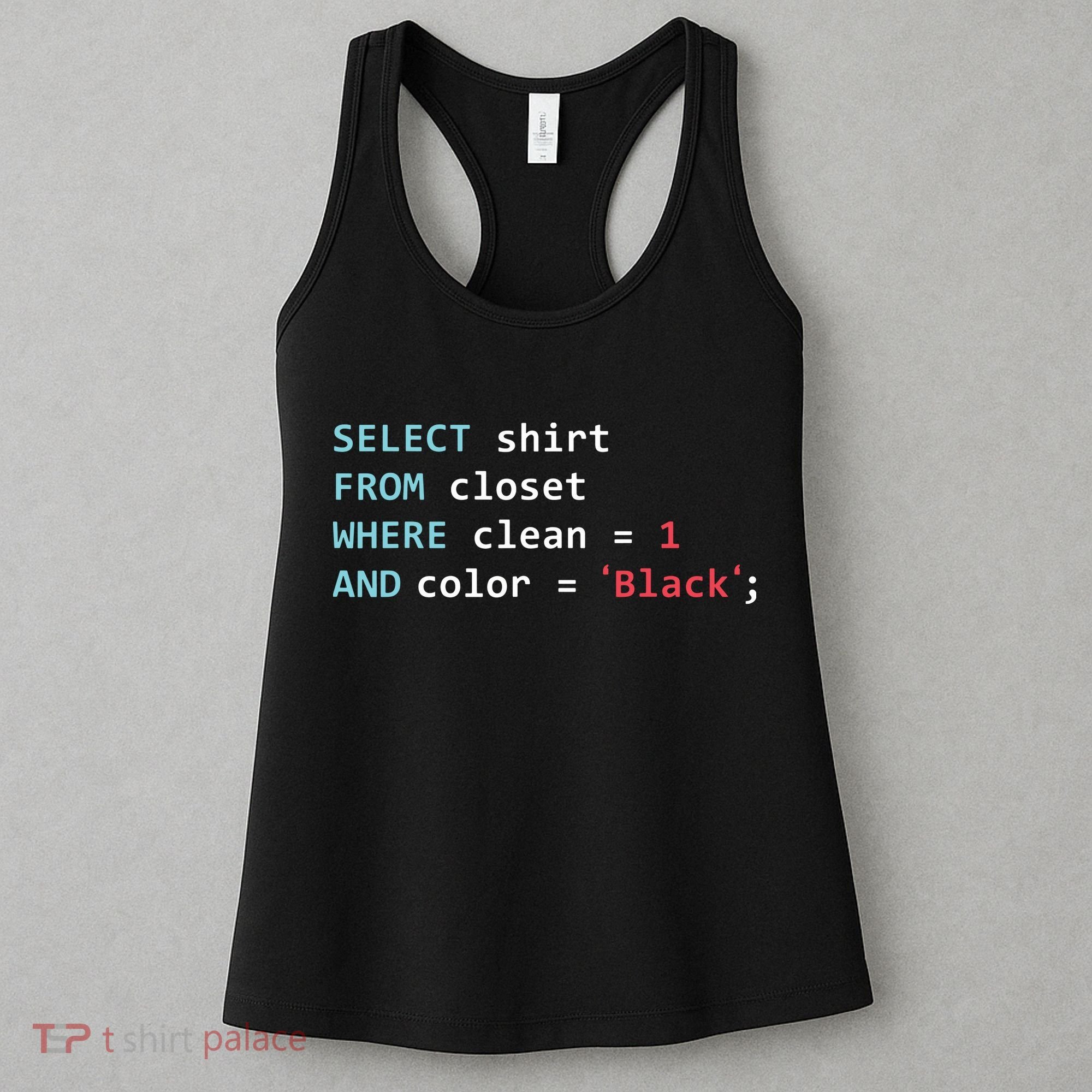 Programmer SQL Query Geek Database Coding Women's Tank Top