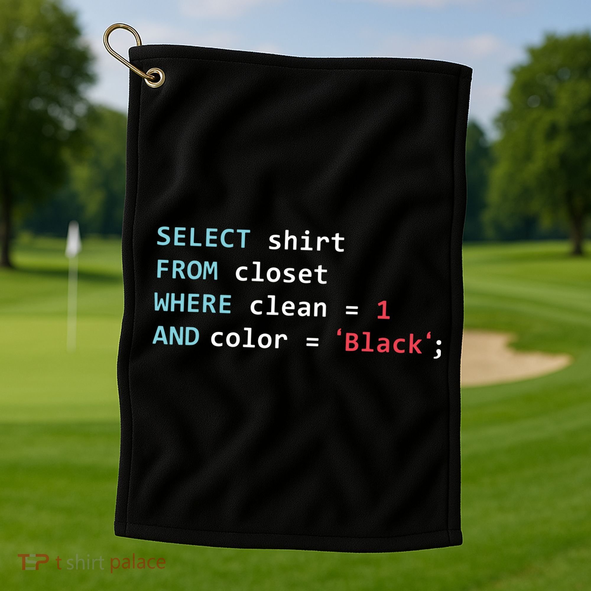 Programmer SQL Query Geek Database Coding Golf Towel