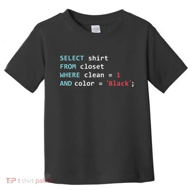Programmer SQL Query Geek Database Coding Toddler T-Shirt