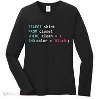 Programmer SQL Query Geek Database Coding Women's Long Sleeve Shirt thumb 0