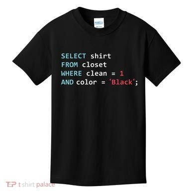 Programmer SQL Query Geek Database Coding Kids T-Shirt