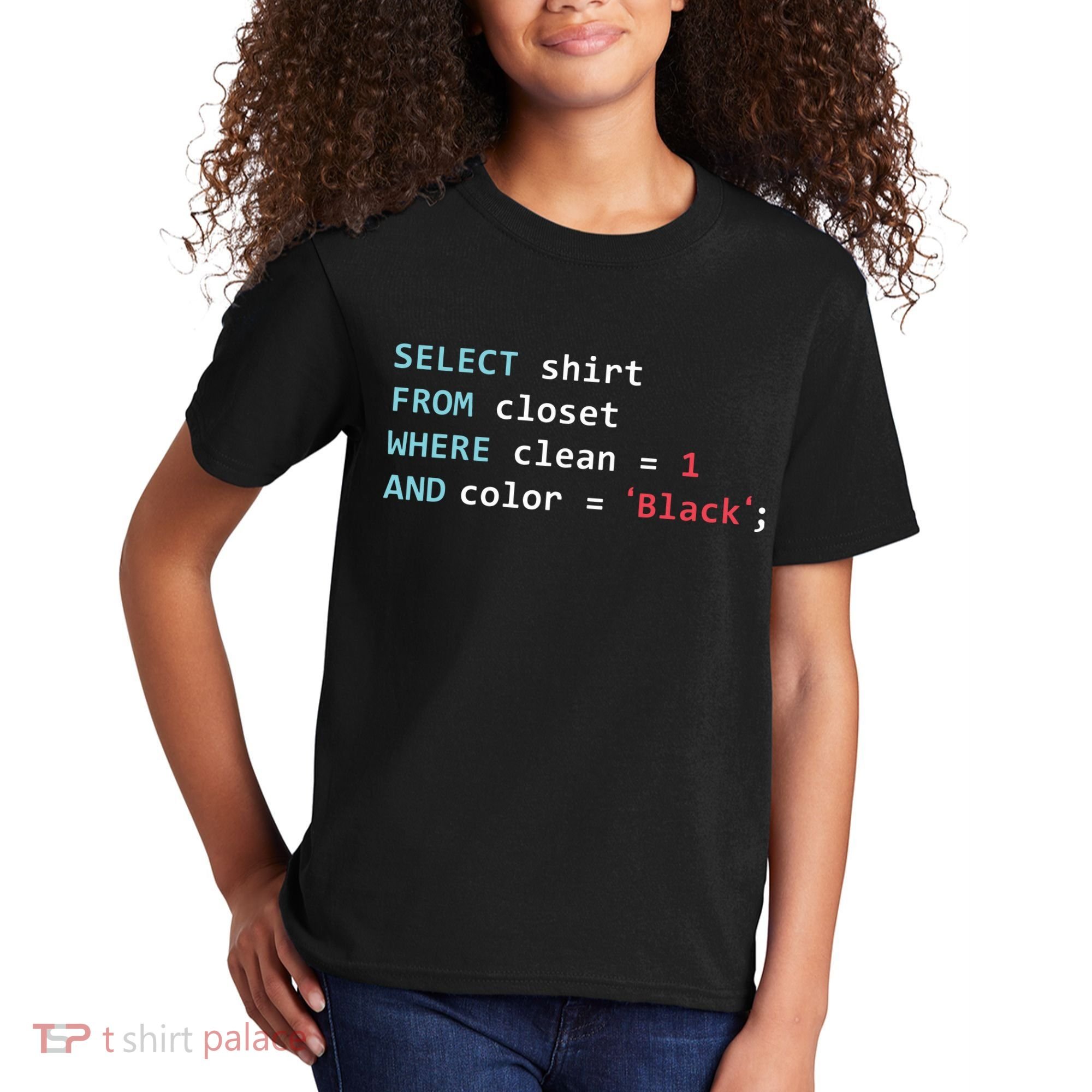 Programmer SQL Query Geek Database Coding Kids T-Shirt