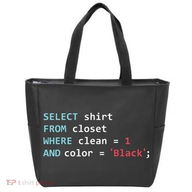 Programmer SQL Query Geek Database Coding Tote Bag