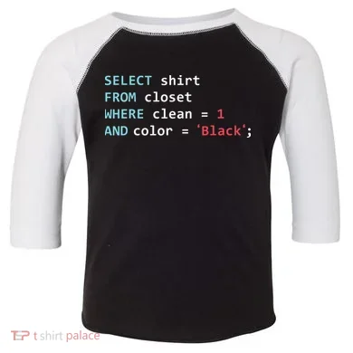 Programmer SQL Query Geek Database Coding Toddler Fine Jersey T-Shirt