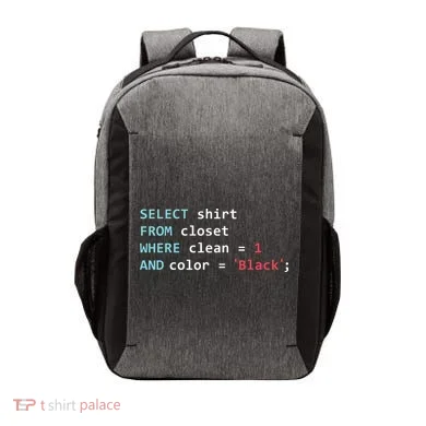 Programmer SQL Query Geek Database Coding Vector Backpack