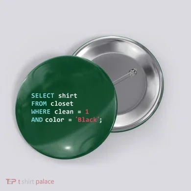 Programmer SQL Query Geek Database Coding Button