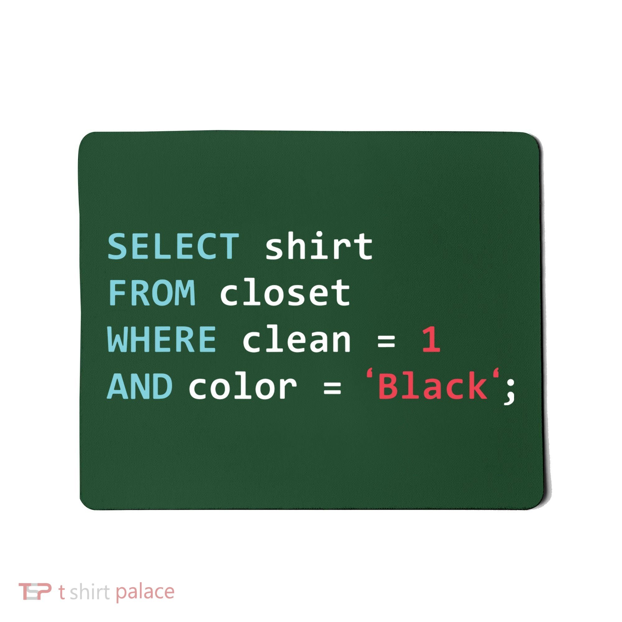 Programmer SQL Query Geek Database Coding Mousepad