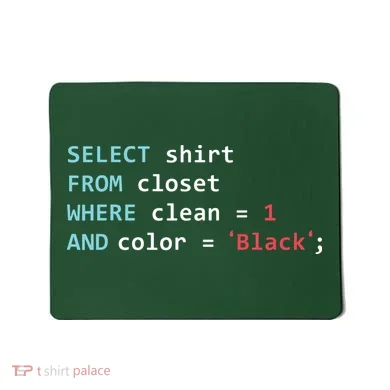 Programmer SQL Query Geek Database Coding Mousepad