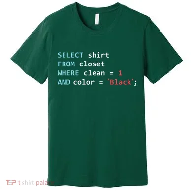 Programmer SQL Query Geek Database Coding Premium T-Shirt