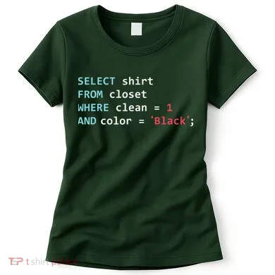 Programmer SQL Query Geek Database Coding Women's T-Shirt