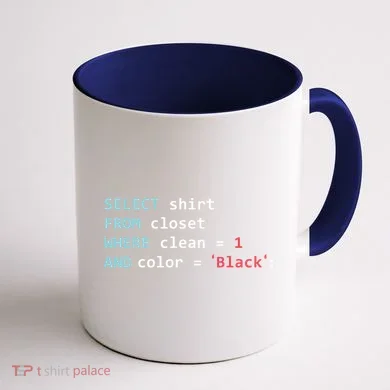 Programmer SQL Query Geek Database Coding Coffee Mug back