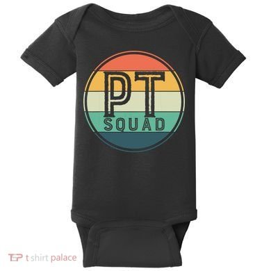PT Squad Retro Physical Therapy Baby Bodysuit