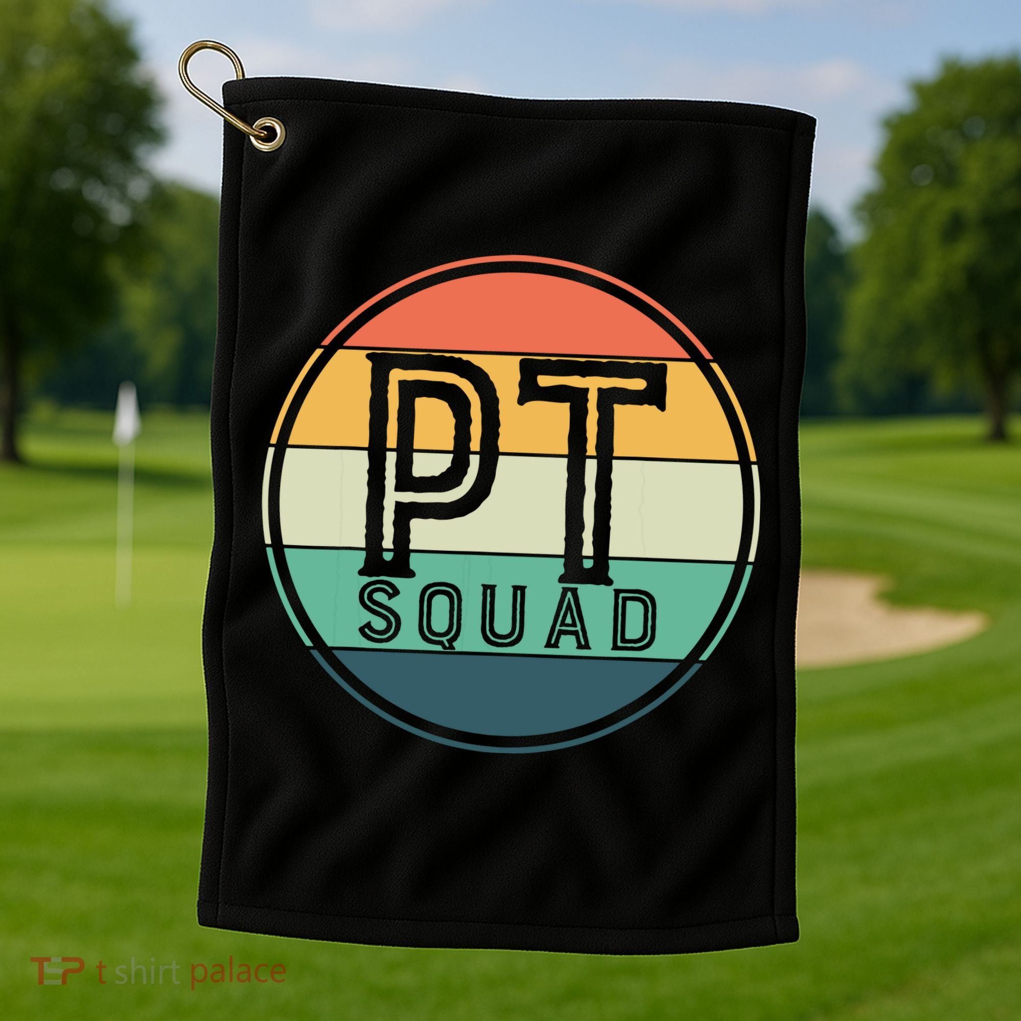 PT Squad Retro Physical Therapy Golf Towel
