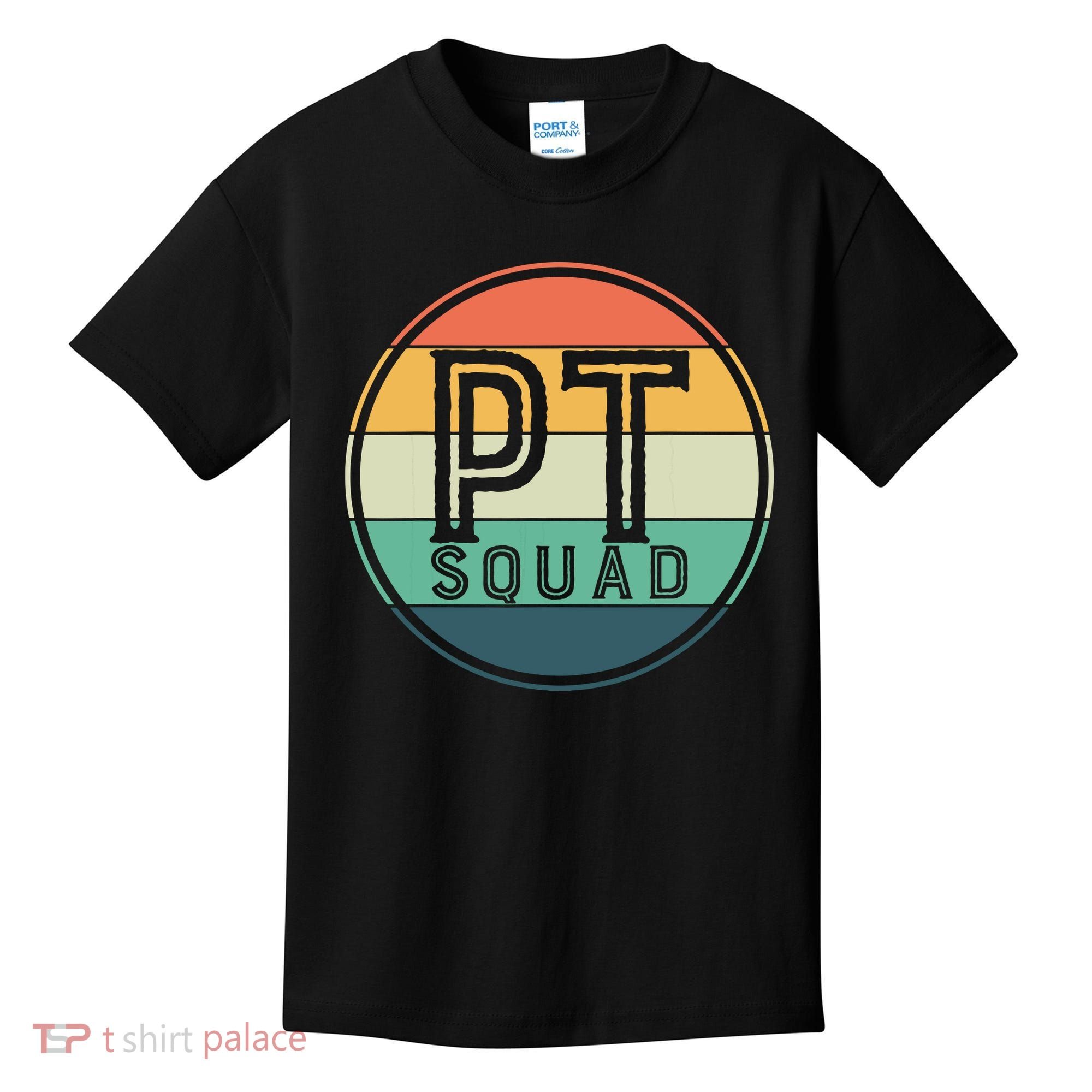 PT Squad Retro Physical Therapy Kids T-Shirt