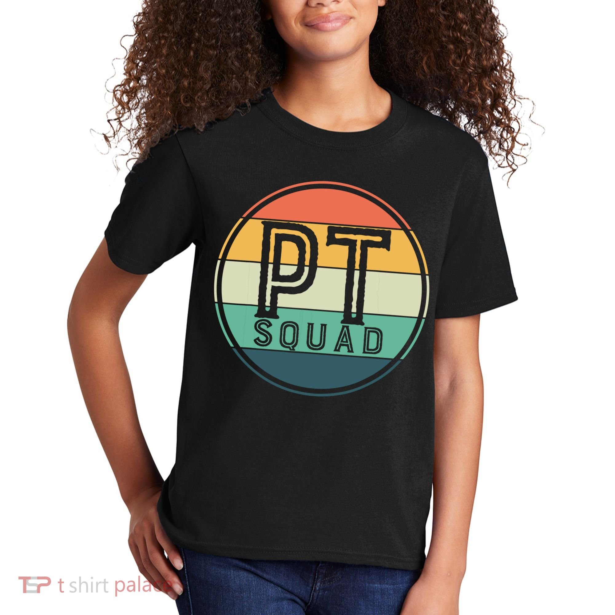 PT Squad Retro Physical Therapy Kids T-Shirt