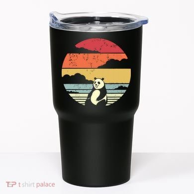 Panda Shirts Retro Style Tumbler