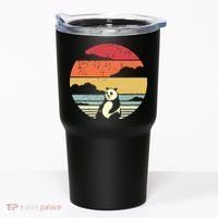 Panda Shirts Retro Style Tumbler thumb 0
