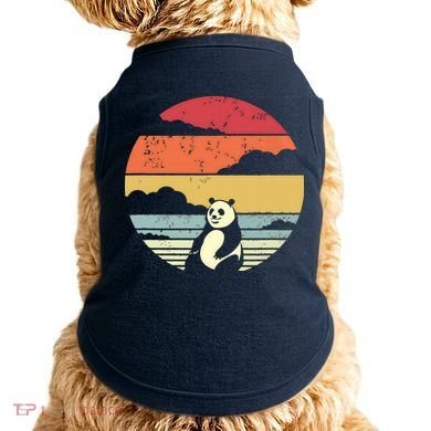 Panda Shirts Retro Style Doggie Tank