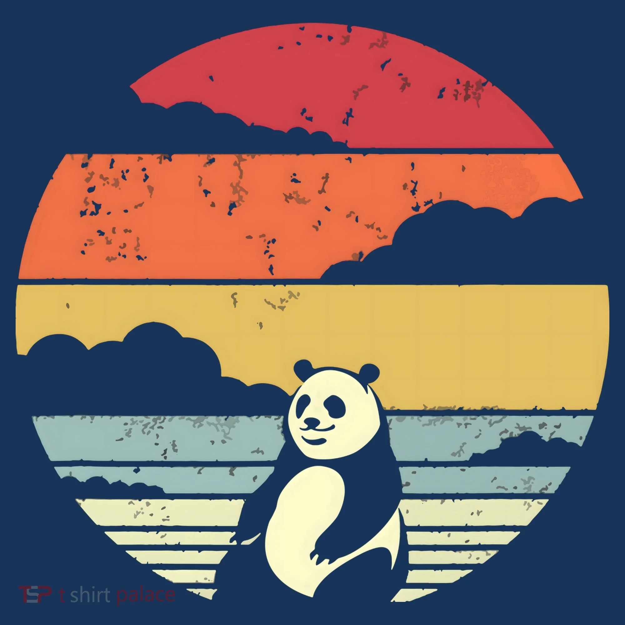Panda Shirts Retro Style Doggie Tank