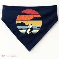 Panda Shirts Retro Style USA-Made Doggie Bandana thumb 0