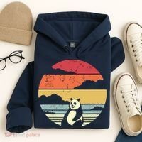 Panda Shirts Retro Style Hoodie thumb 4