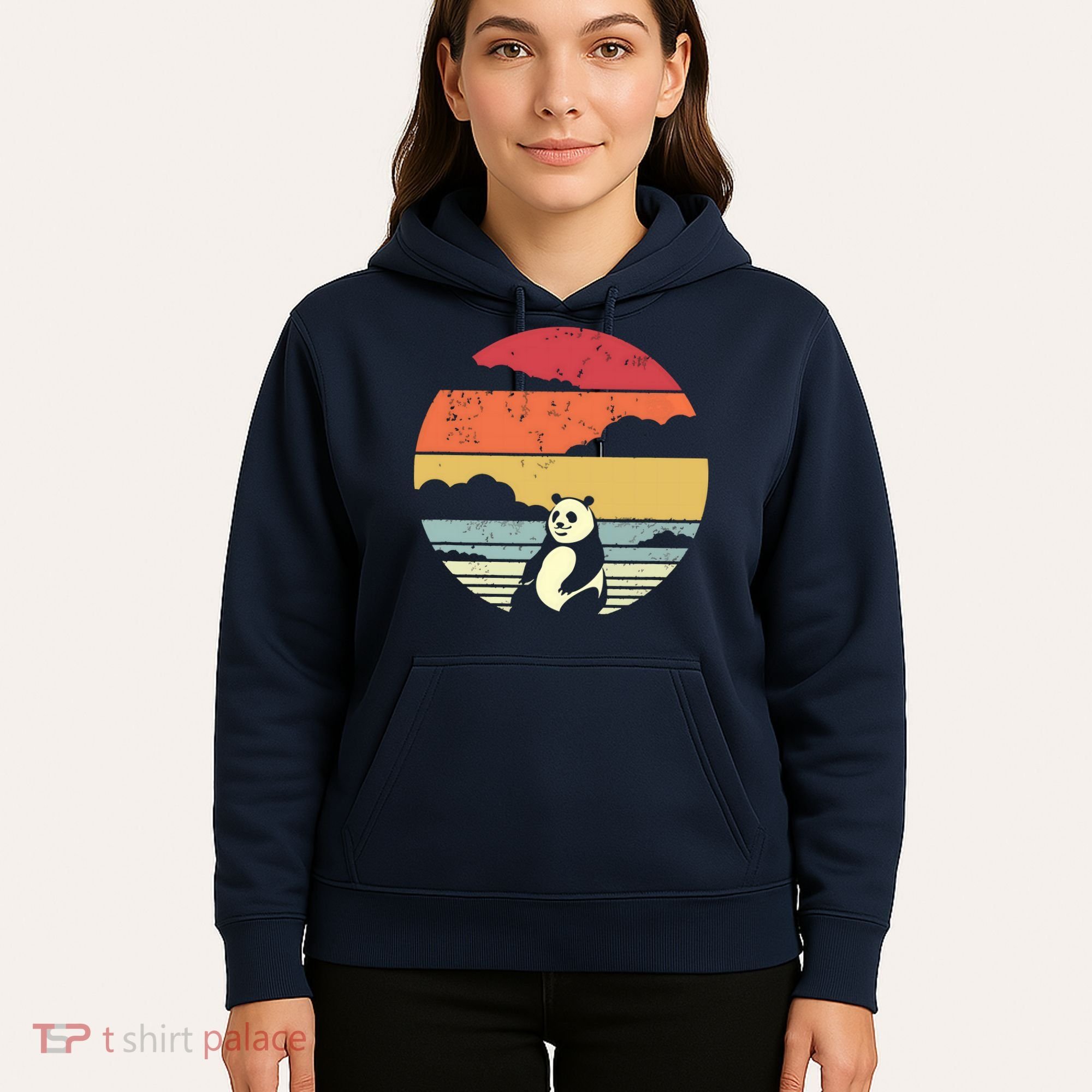 Panda Shirts Retro Style Hoodie