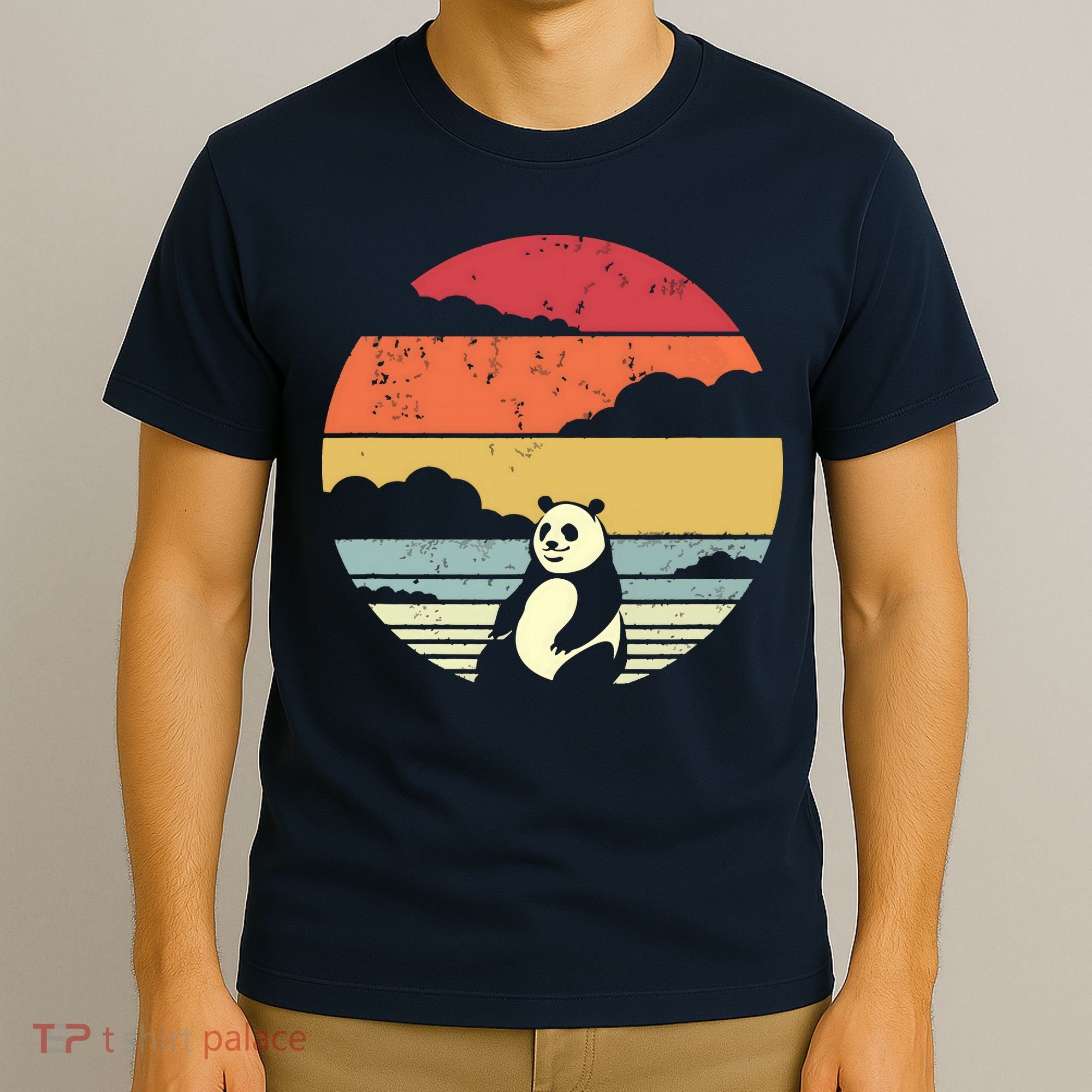 Panda Shirts Retro Style T-Shirt