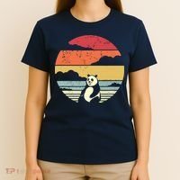 Panda Shirts Retro Style T-Shirt thumb 4