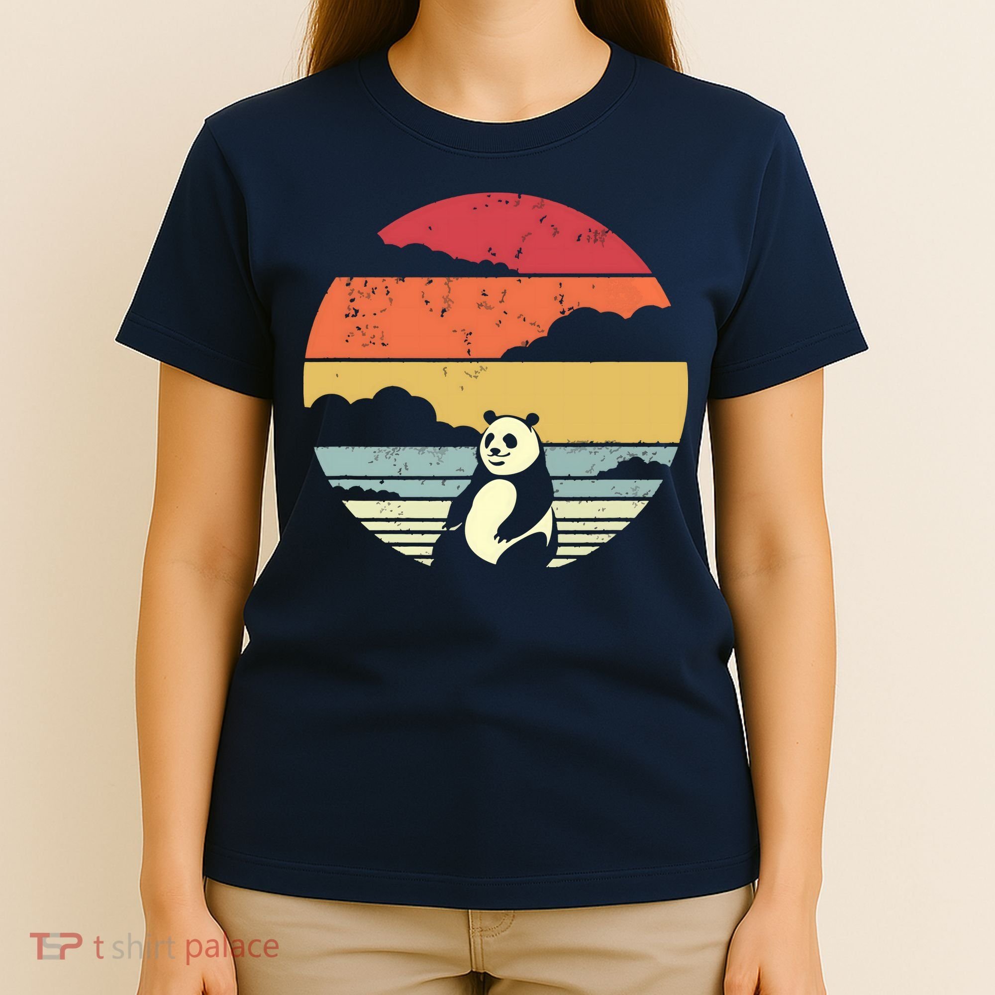 Panda Shirts Retro Style T-Shirt