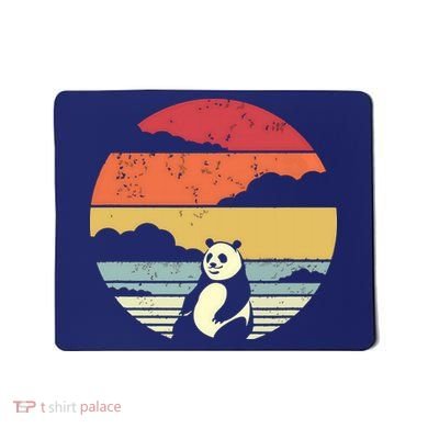 Panda Shirts Retro Style Mousepad